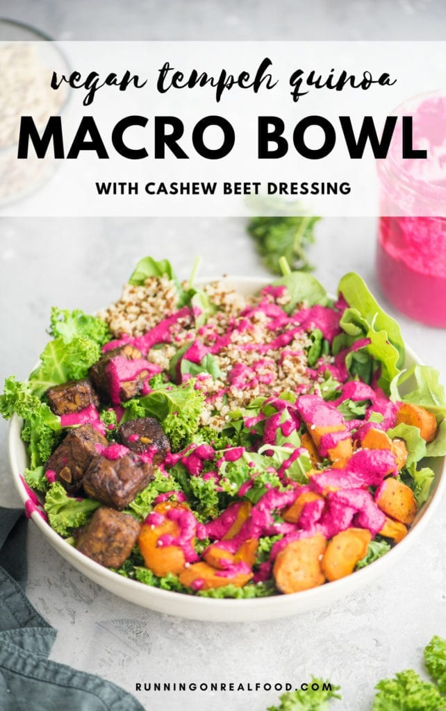 Vegan Tempeh Quinoa Macro Bowl