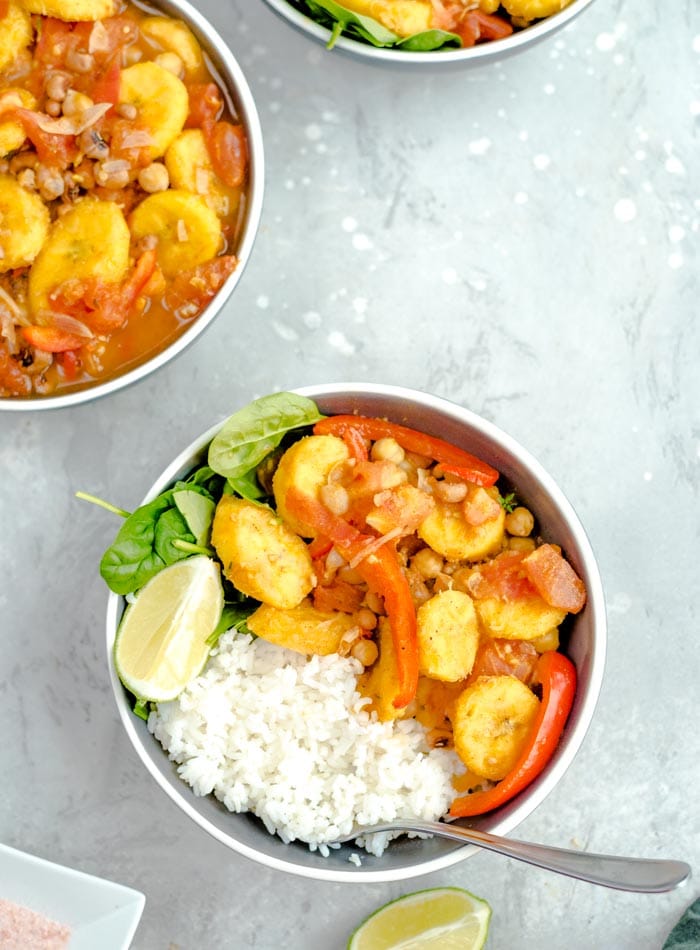 Healthy Vegan Plantain Curry Recipe - Running on Real Food
