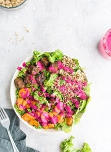 Vegan Marinated Tempeh Macro Bowl - Running on Real Food