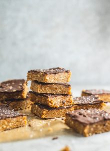Vegan No-Bake Cashew Tahini Bars with Chocolate - Running on Real Food