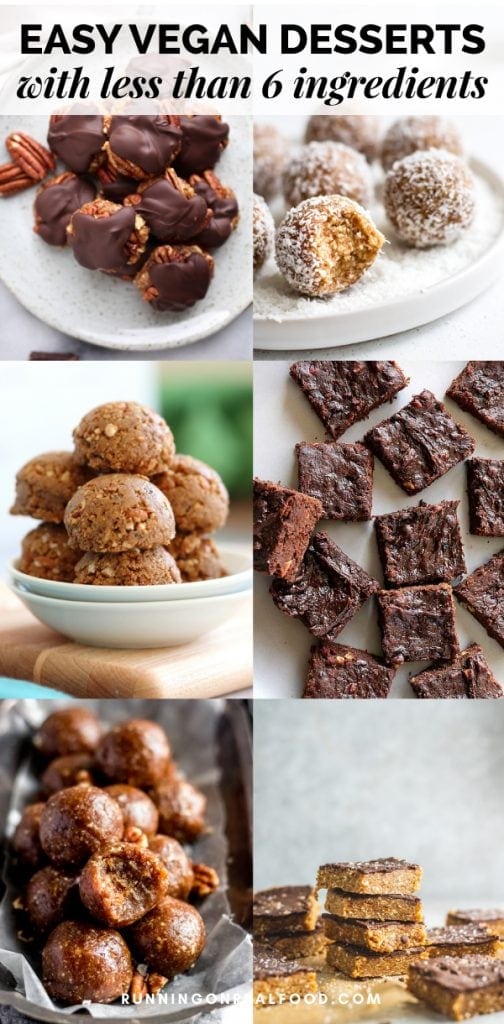 Easy Vegan Desserts with Less than 6-Ingredients