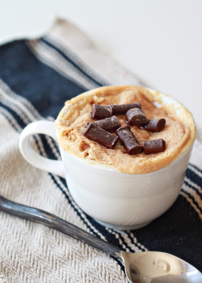 Easy Vegan Peanut Butter Mug Cake - Easy Vegan Dessert Recipes