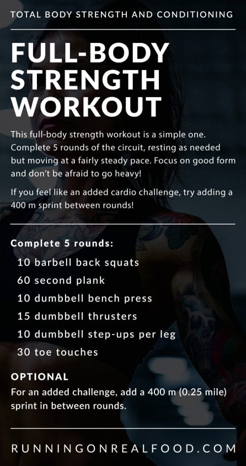 5 Rounds Full-Body Strength Workout - Running on Real Food