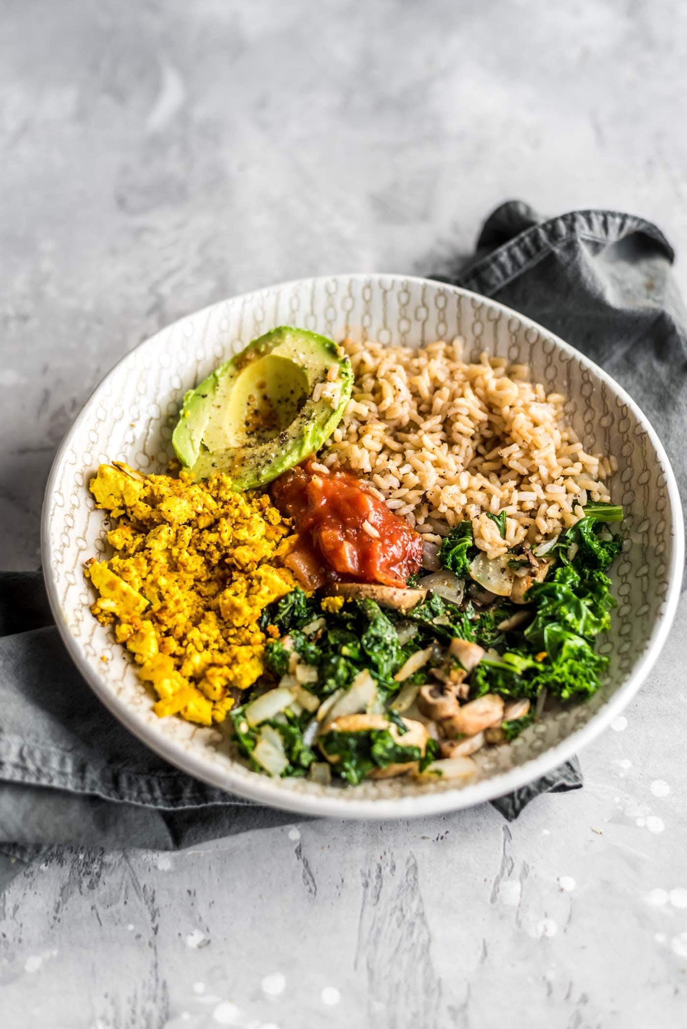 Savory Vegan Breakfast Bowl Recipe - Running on Real Food