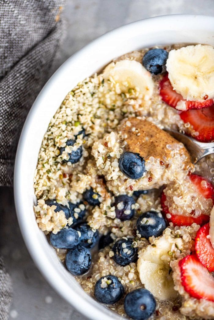 5-Minute Breakfast Quinoa Recipe - Running on Real Food