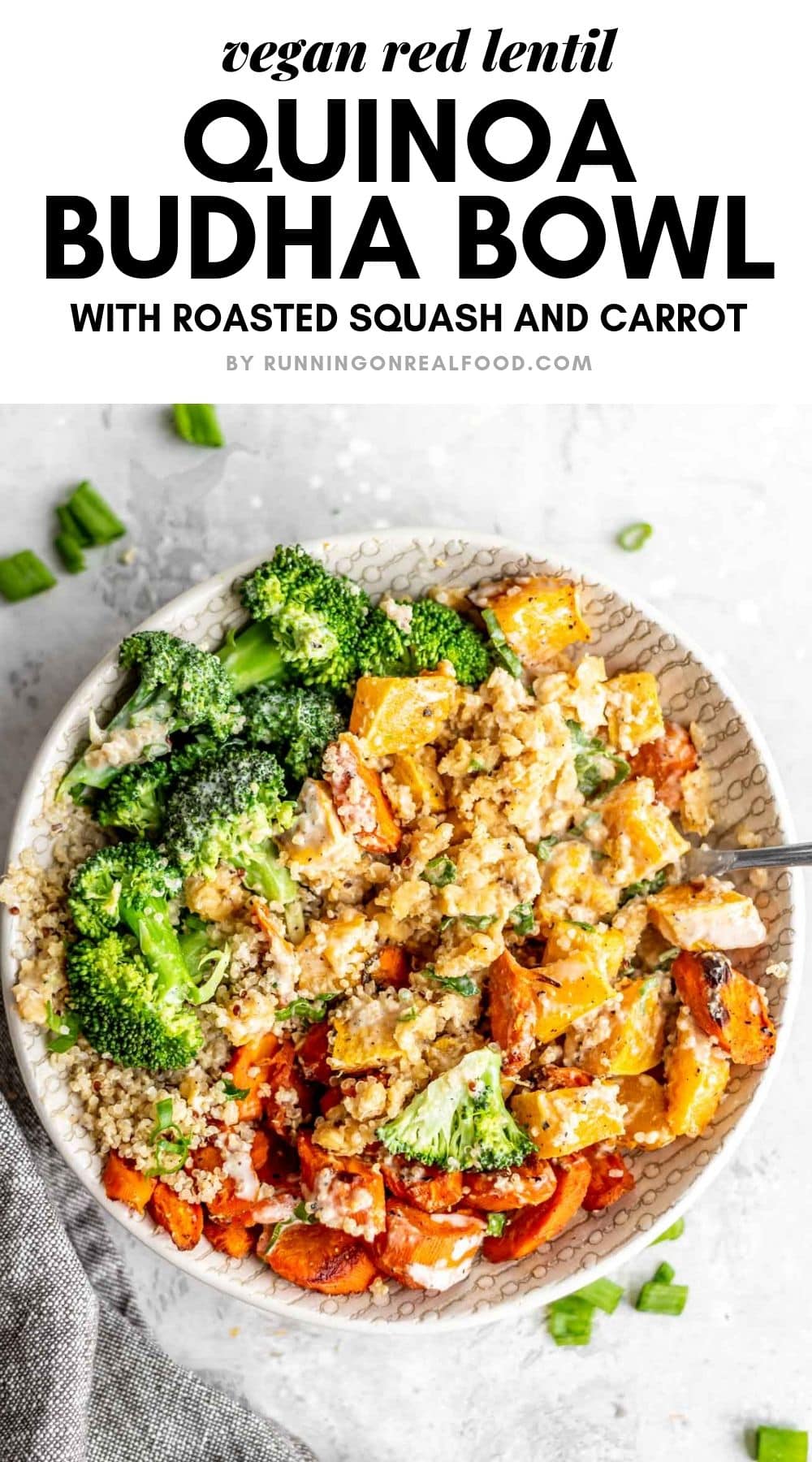 Red Lentil Quinoa Bowl Running On Real Food