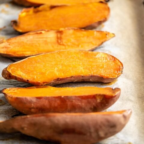 How to Bake Sweet Potatoes - Running on Real Food