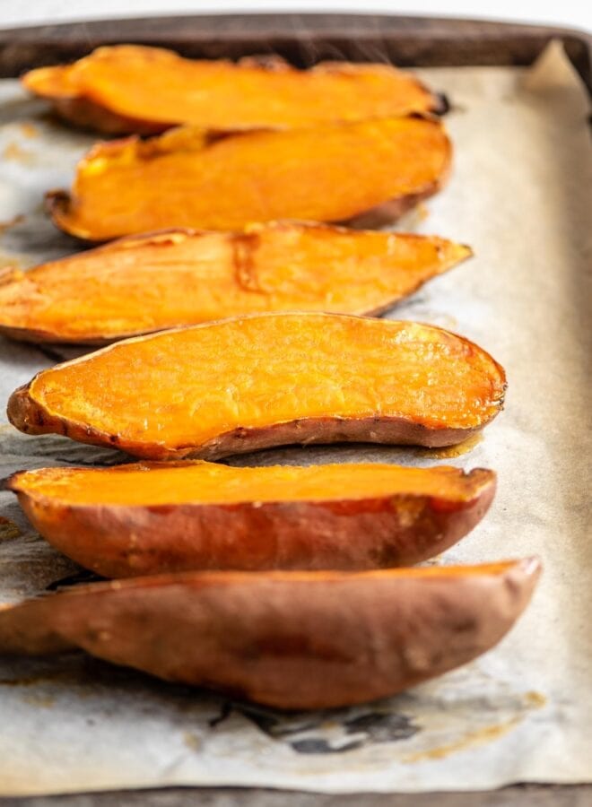 How To Bake Sweet Potatoes - Running On Real Food