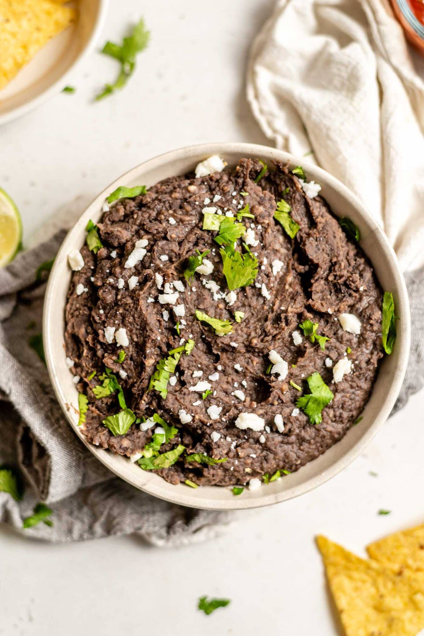 Instant Pot Refried Black Beans - Running on Real Food