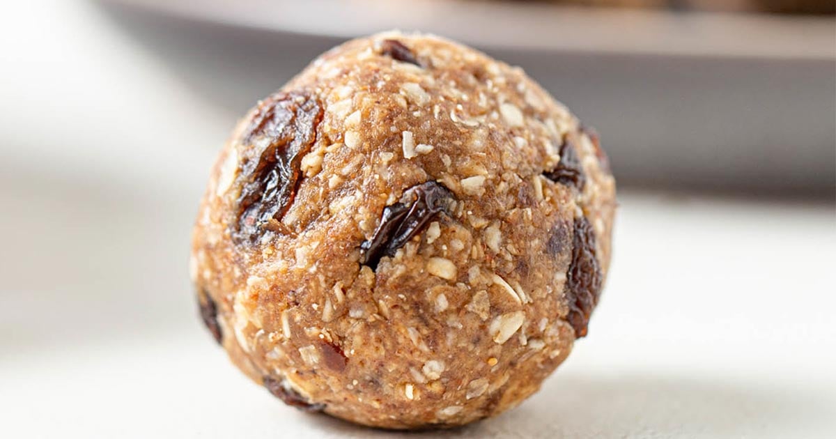 No Bake Oatmeal Raisin Cookie Dough Bites Running On Real Food