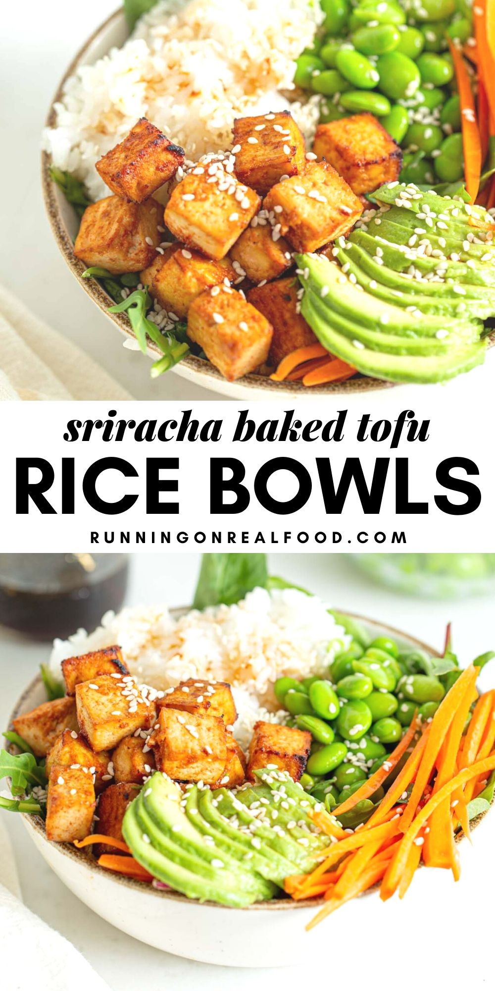 Sriracha Tofu Rice Bowls Running On Real Food   Sriracha Tofu Bowls 1 