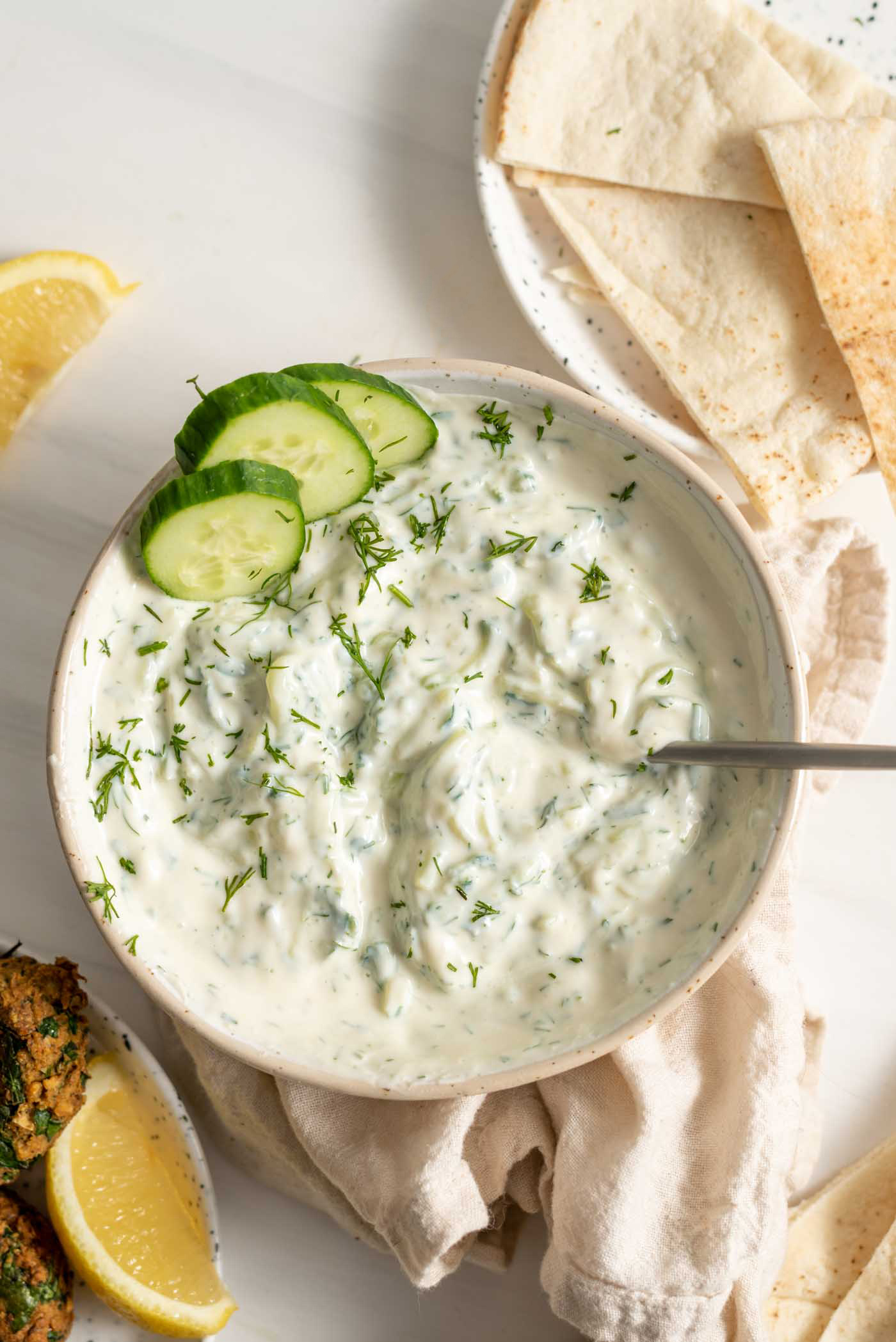 Easy Vegan Tzatziki Recipe - Running on Real Food