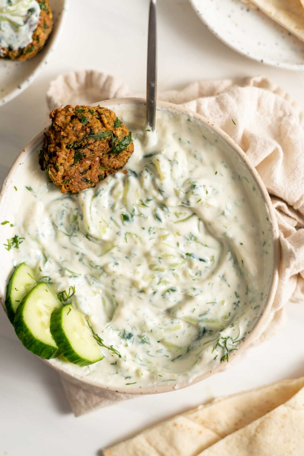 Easy Vegan Tzatziki Recipe - Running on Real Food