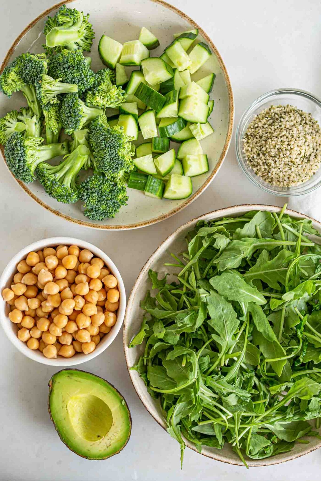 High Protein Vegan Salad With Tofu Tempeh And Chickpeas