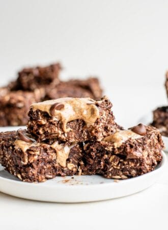 Chocolate Baked Oatmeal Bars - Running on Real Food