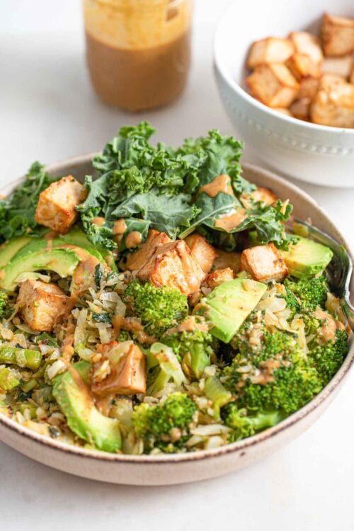 Low-Carb Vegan Dinner Bowls - Running On Real Food