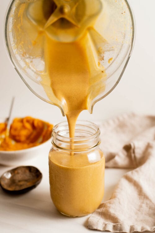 Peanut Butter Pumpkin Smoothie - Running on Real Food