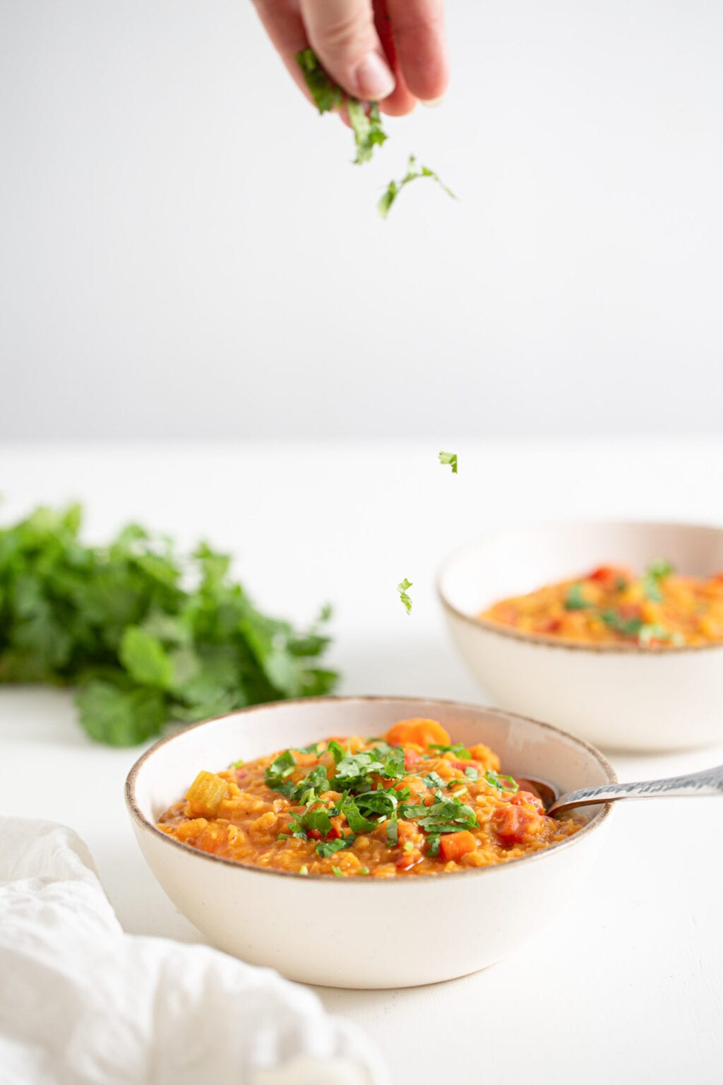 Vegan Curried Lentil Soup Recipe - Running on Real Food