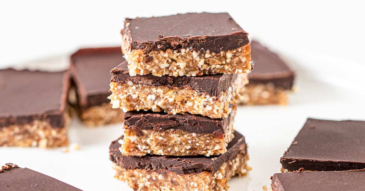No-Bake Cashew Cookie Bars by Running on Real Food