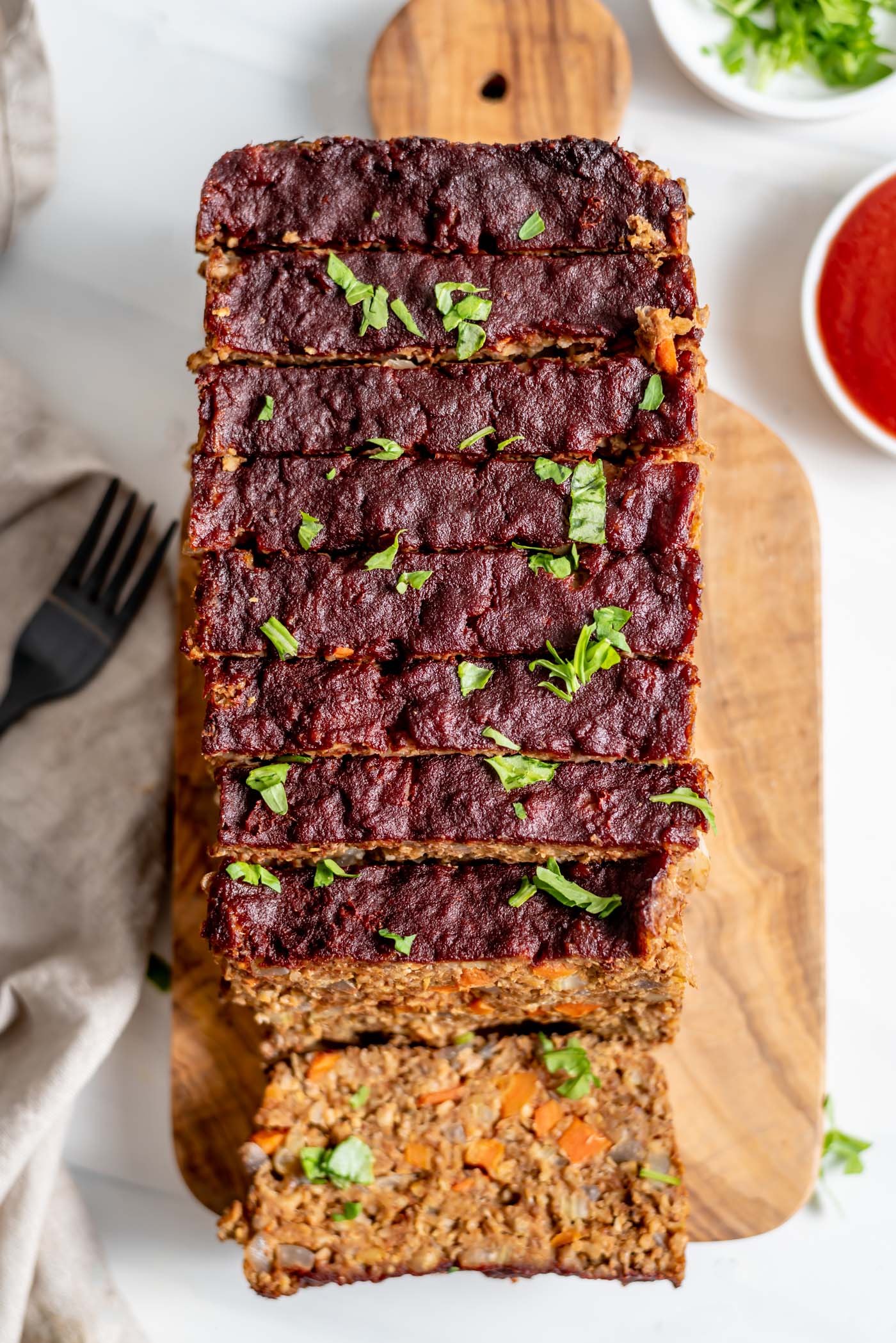 Vegan Chickpea Meatloaf Running on Real Food