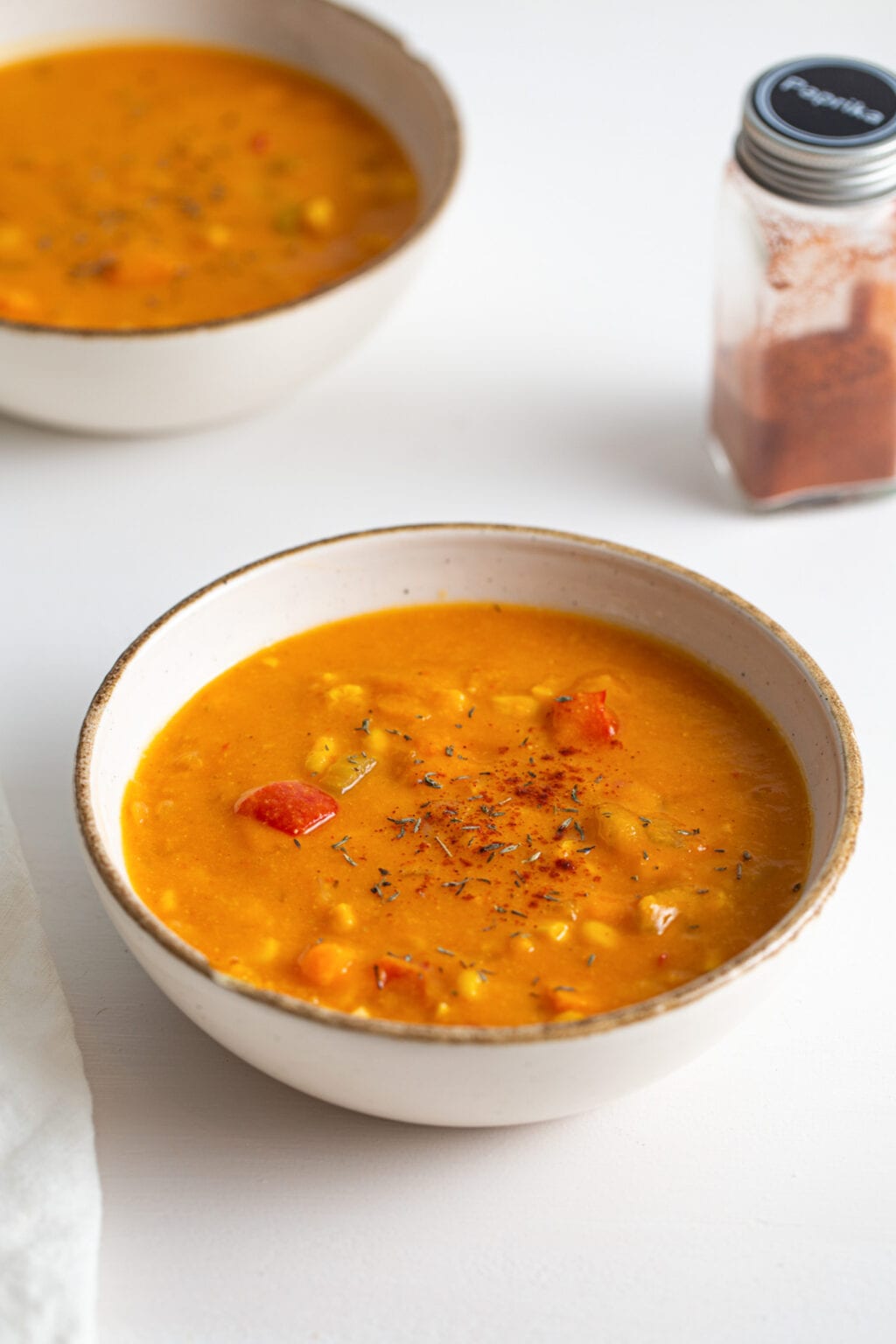 Vegan Sweet Potato Corn Chowder - Running on Real Food