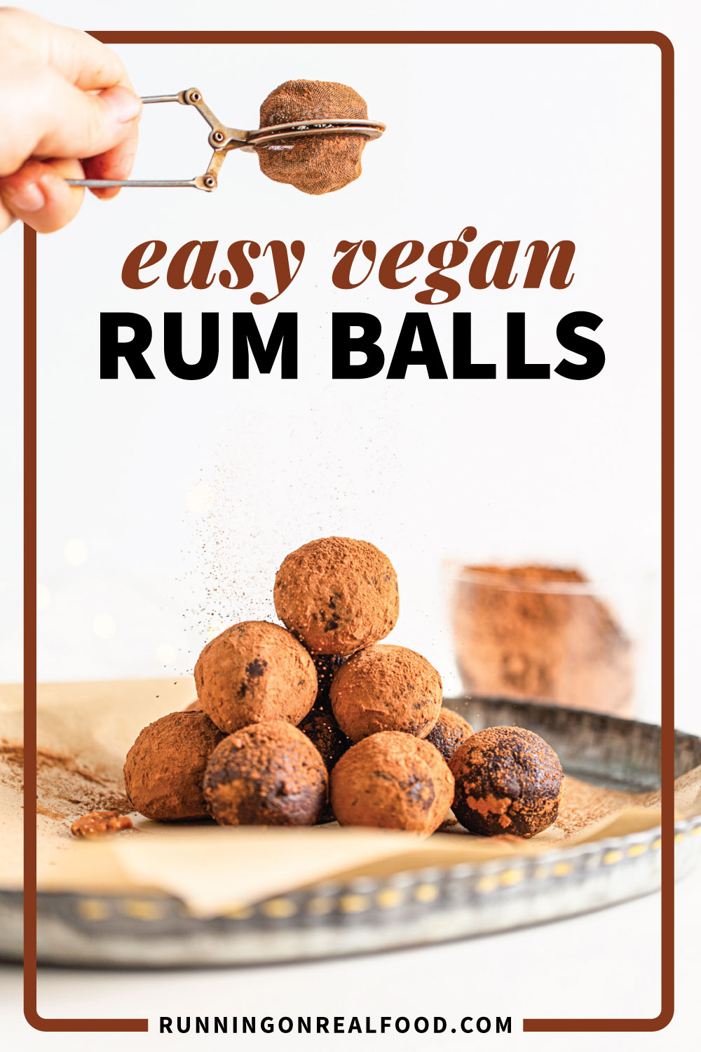 No-Bake Vegan Rum Balls without Rum or Condensed Milk