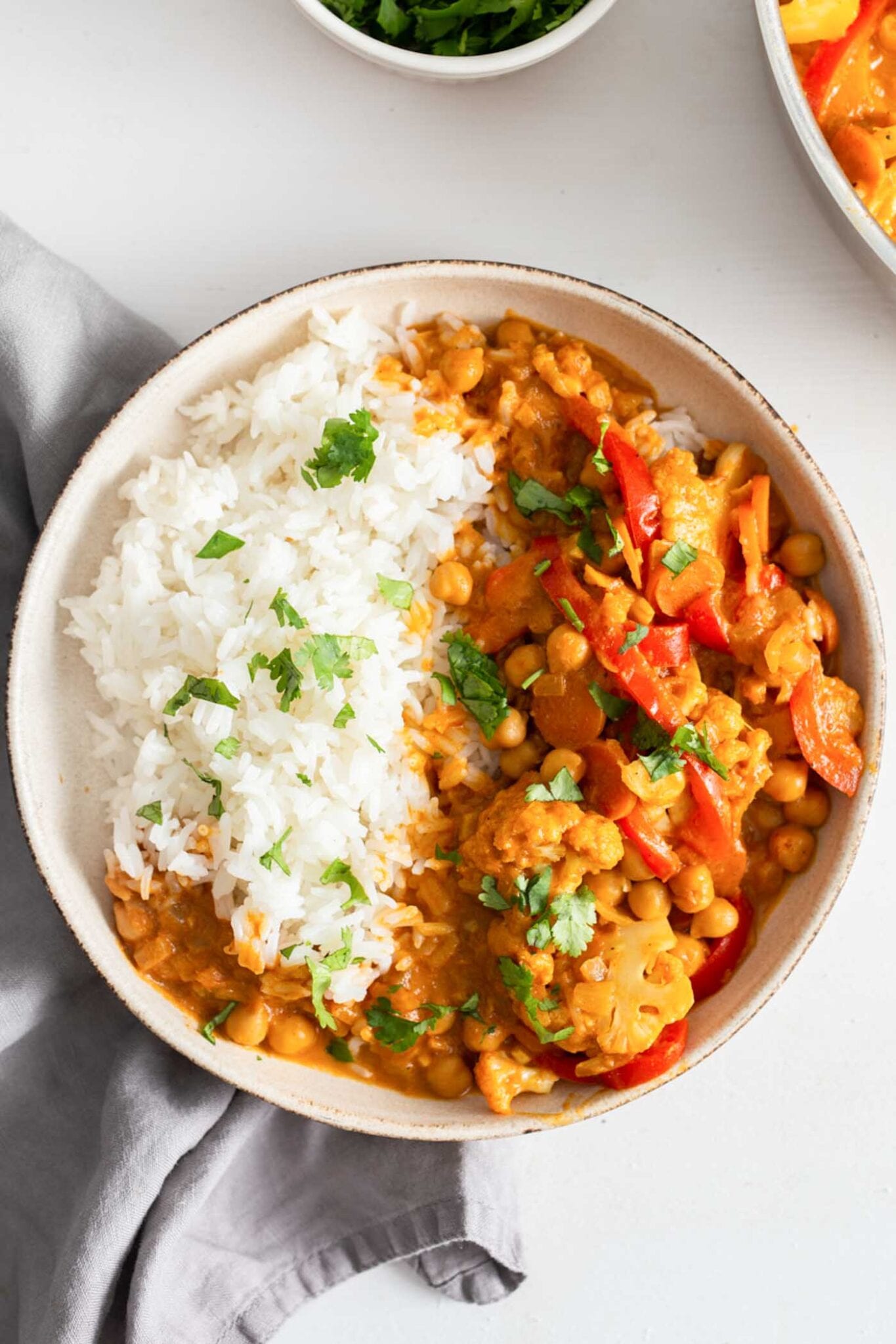 Easy Cauliflower Chickpea Curry - Running on Real Food