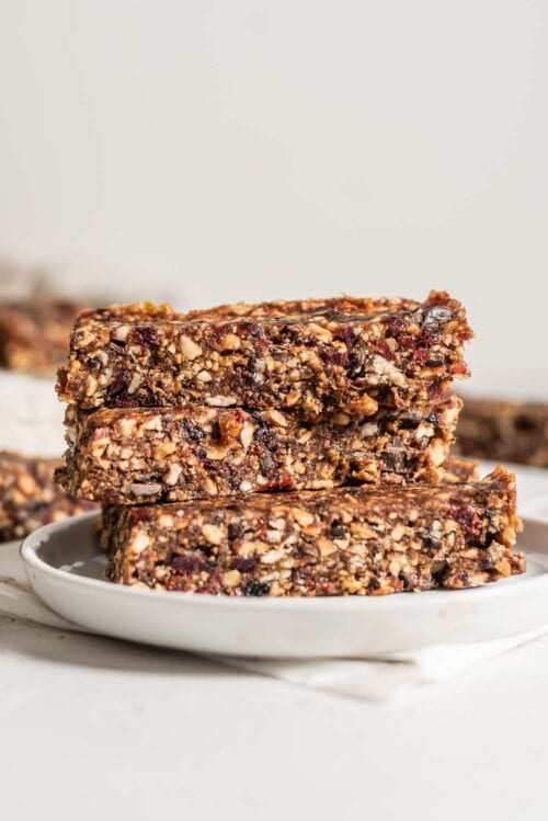 Almond Cherry Energy Bars - Running on Real Food