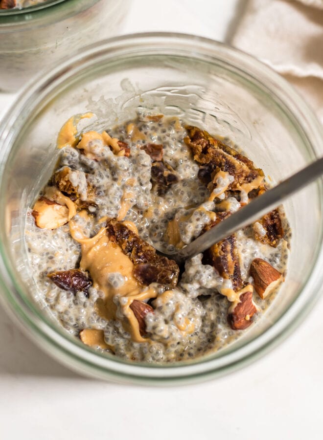 Peanut Butter Chia Pudding - Running on Real Food