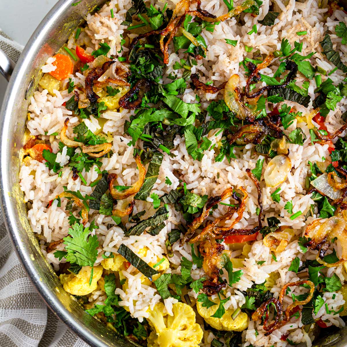 Vegan Vegetable Biryani - Running on Real Food