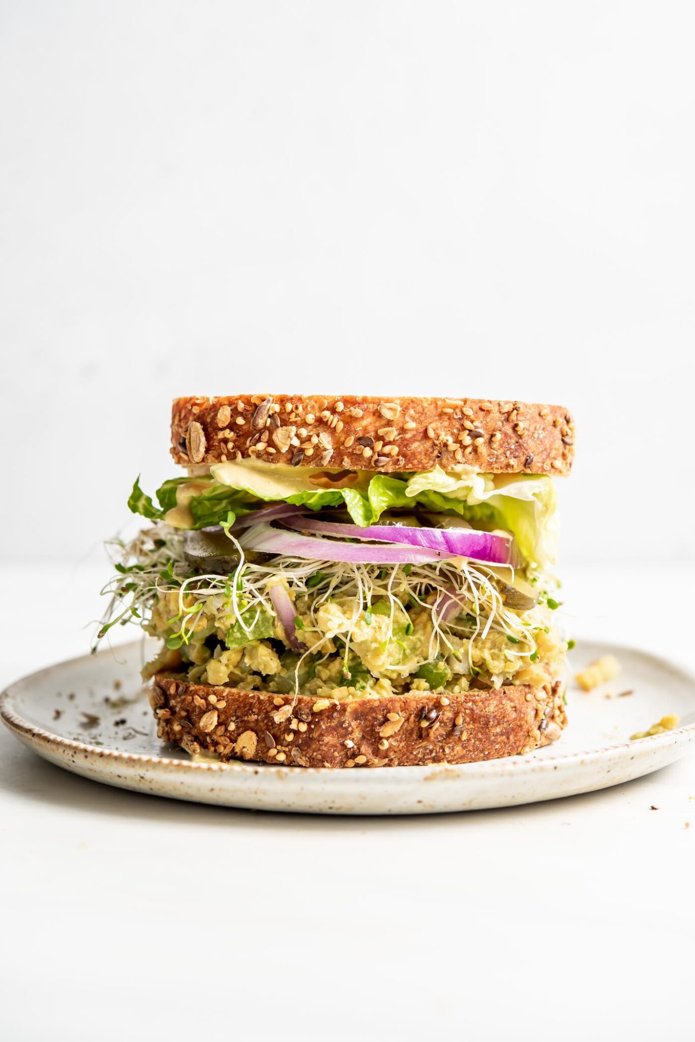 Vegan Tuna Salad Sandwich - Running on Real Food