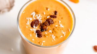 Vegan Carrot Cake Smoothie - Running on Real Food