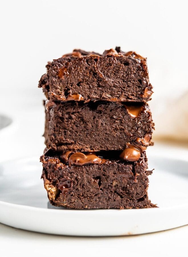 5-Ingredient Vegan Protein Brownies - Running on Real Food