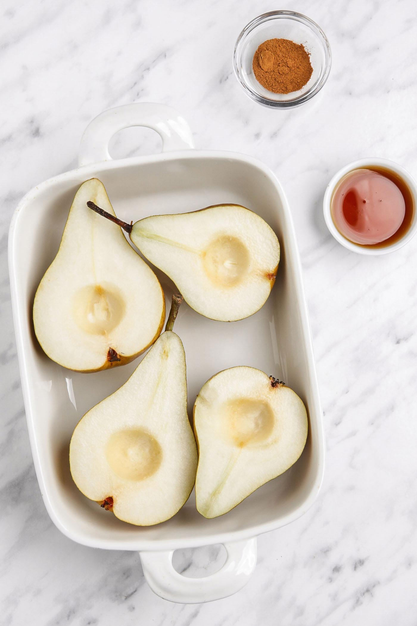 Healthy Baked Pears with Cinnamon - Running on Real Food