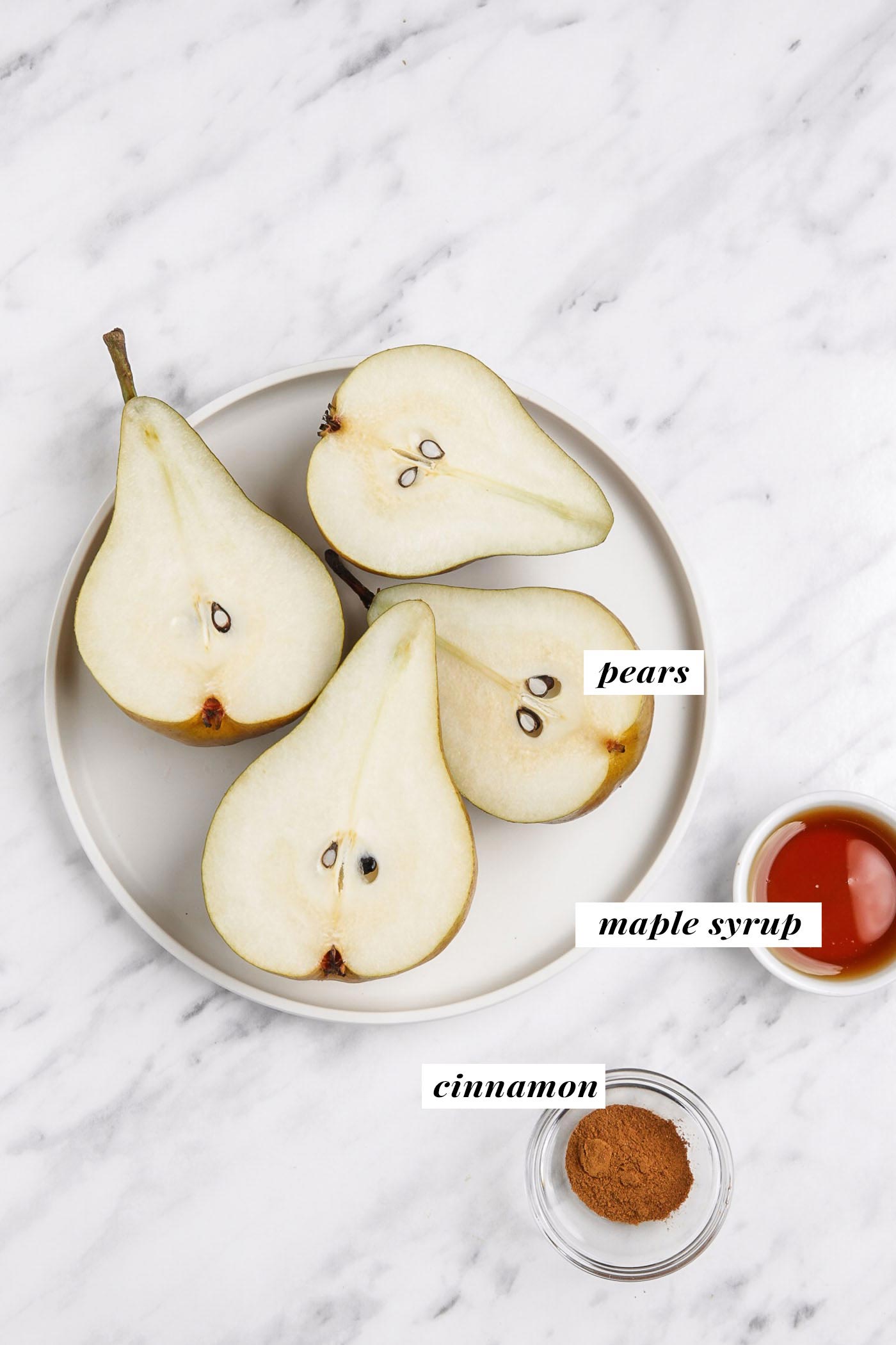 Healthy Baked Pears with Cinnamon - Running on Real Food