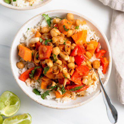 Sweet Potato Chickpea Curry - Running on Real Food