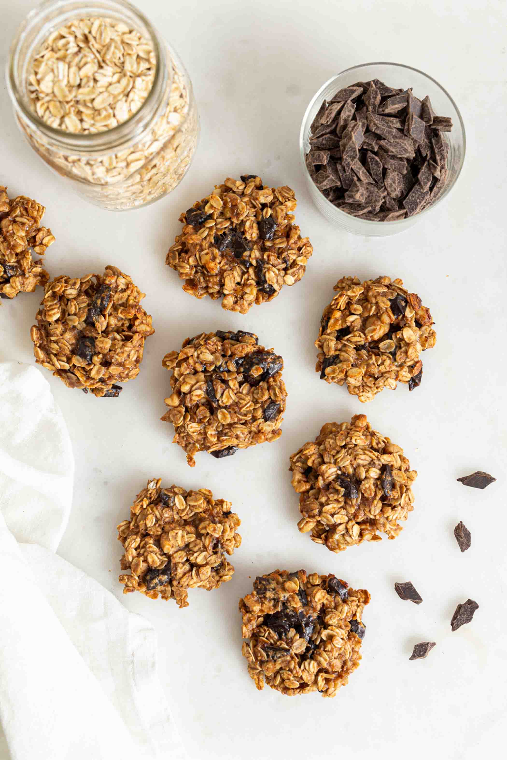 Flourless Peanut Butter Banana Oatmeal Cookies (Vegan)