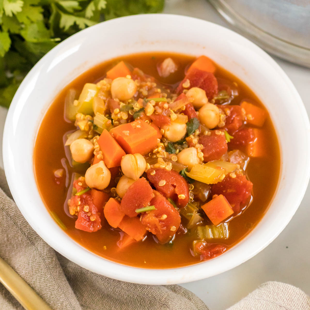 Vegan Chickpea Quinoa Stew