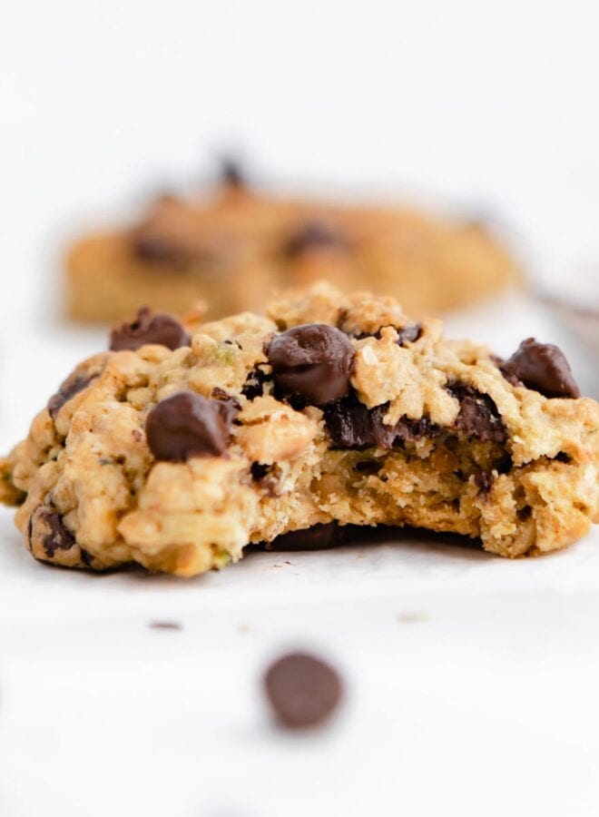 Vegan Zucchini Chocolate Chip Oatmeal Cookies - Running on Real Food