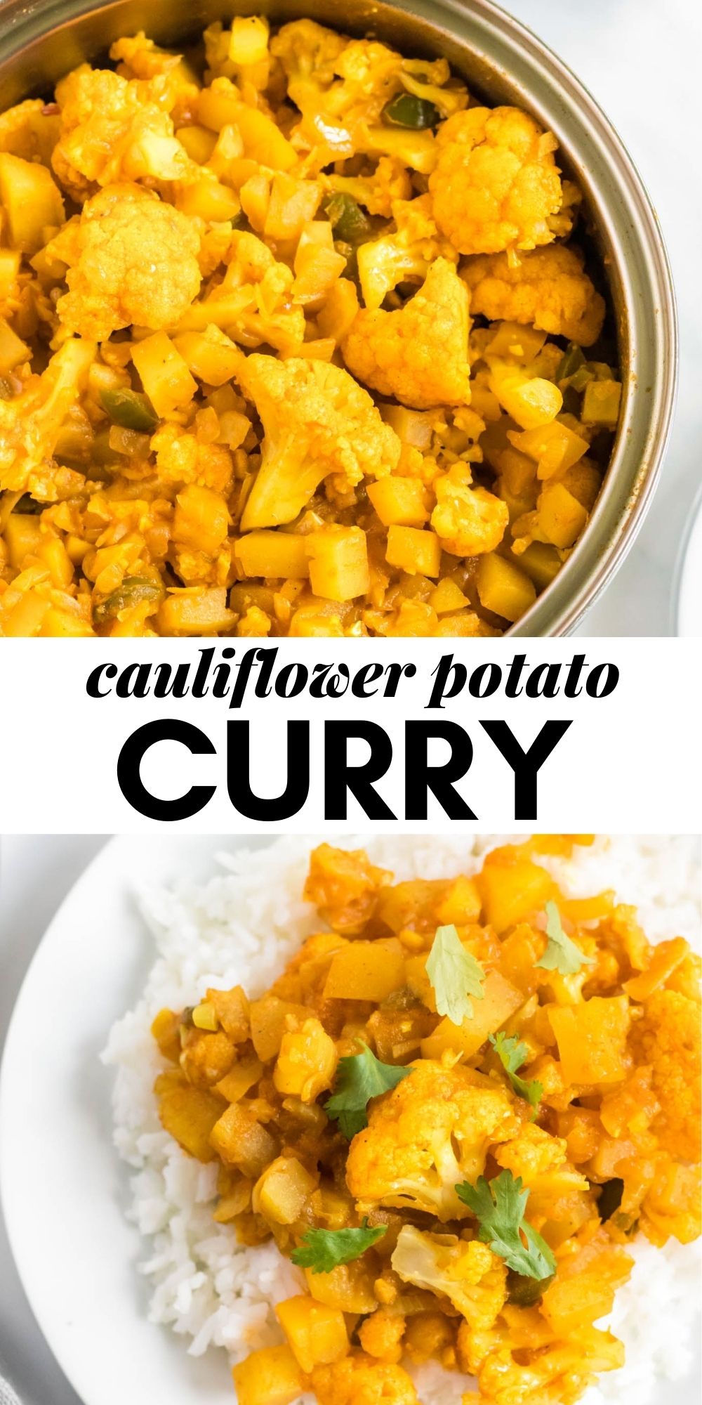 Potato Cauliflower Curry (Aloo Gobi) - Running on Real Food