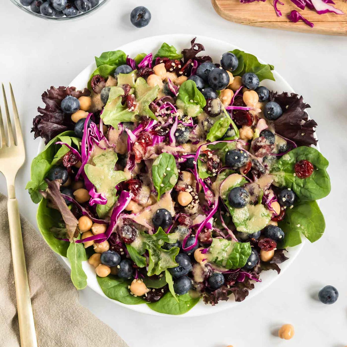 Chickpea Blueberry Salad
