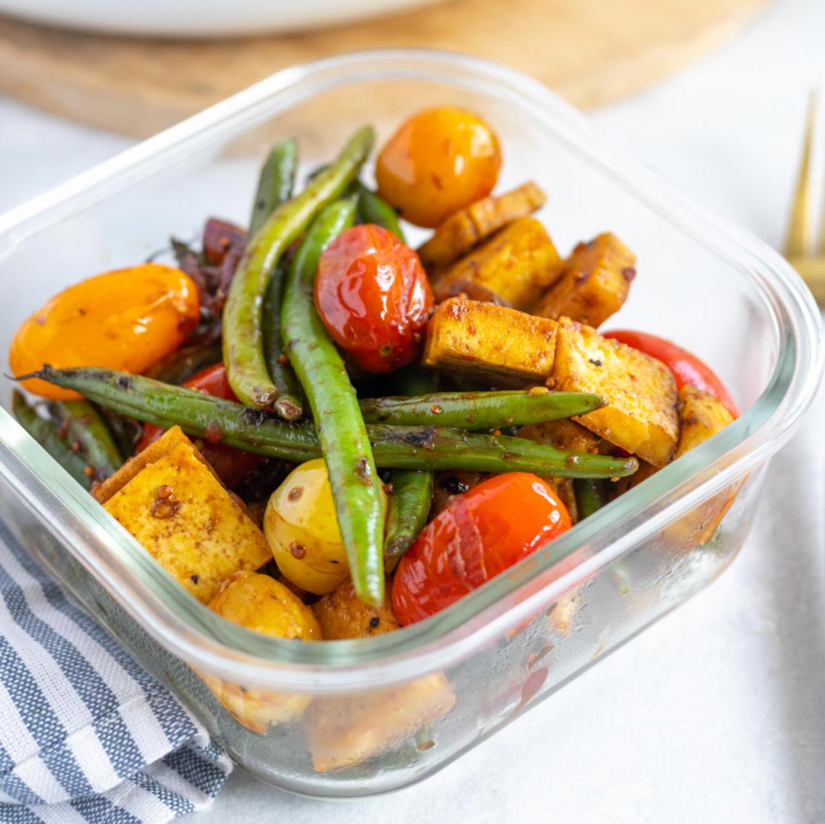 Balsamic Tofu with Vegetables