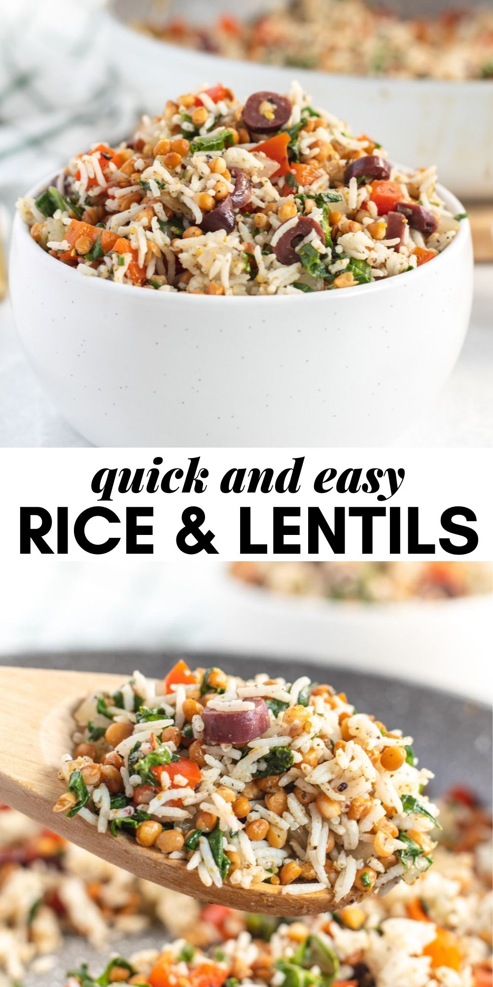 Mediterranean Rice and Lentils - Easy One-Pan Recipe!