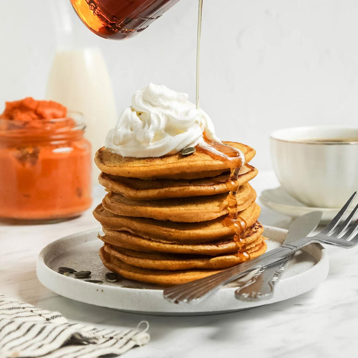 Vegan Pumpkin Pancakes