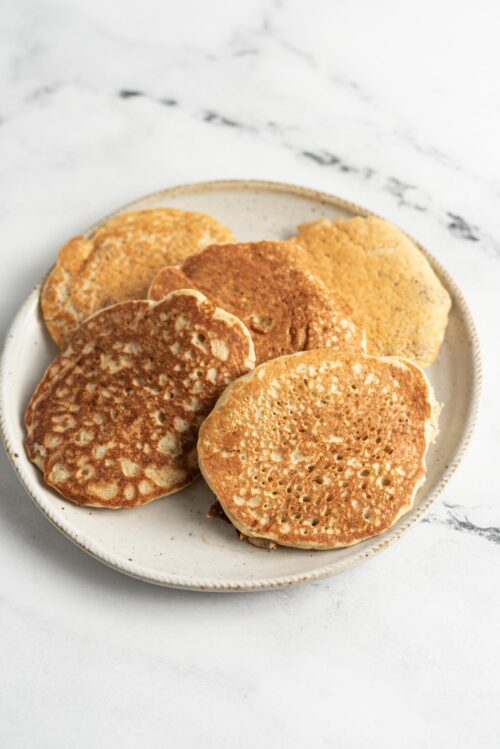 Vegan Quinoa Flour Pancakes {GF, Oil-Free} - Running on Real Food