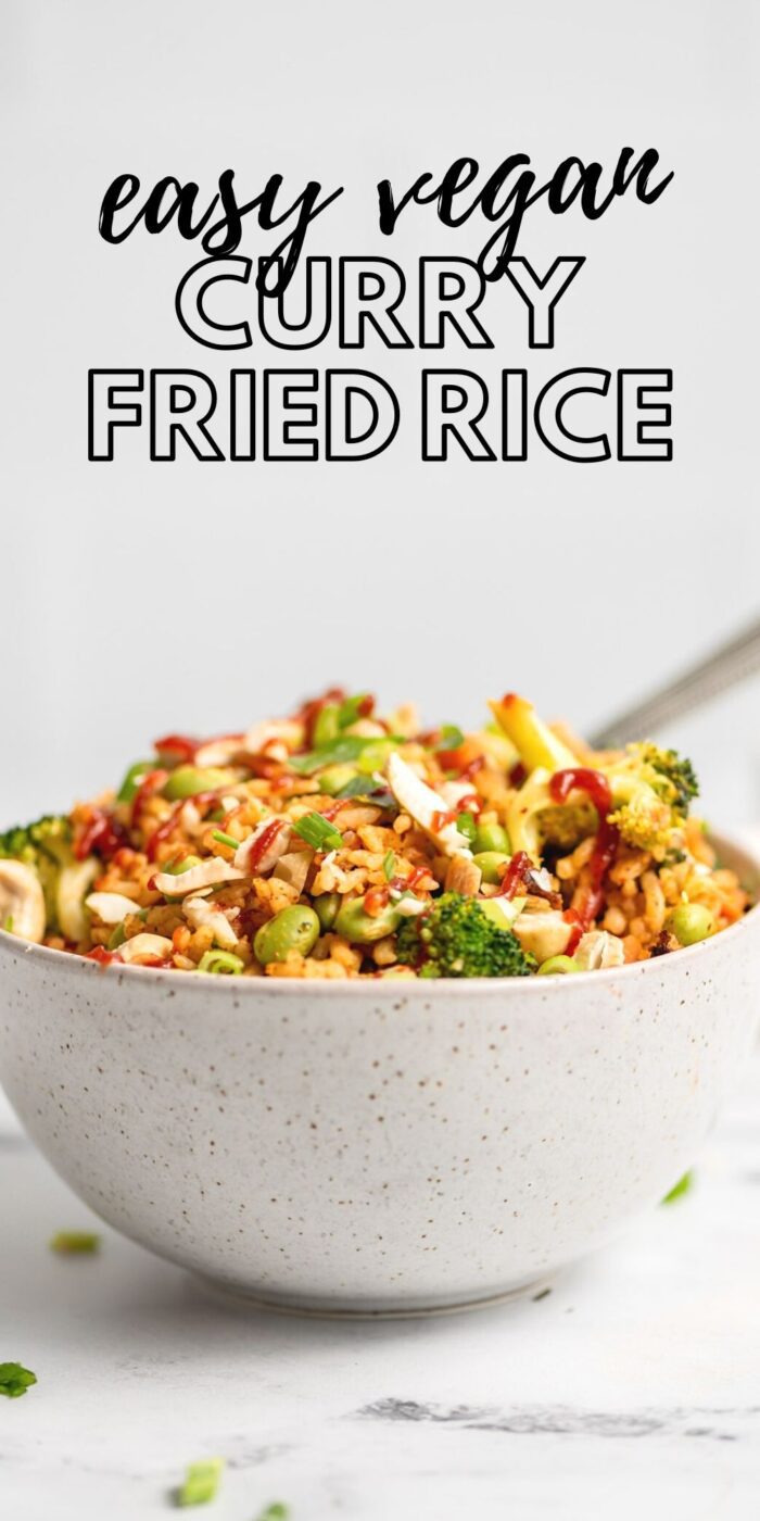 Curry Fried Rice {Vegan} - Running on Real Food