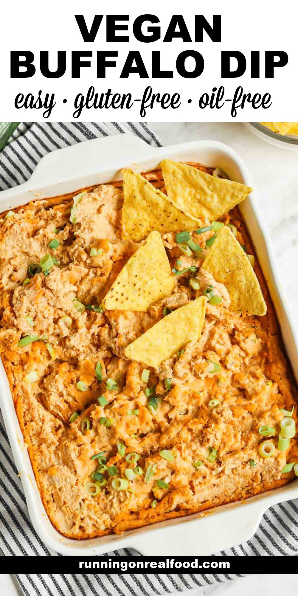 Easy Vegan Buffalo Dip - Running on Real Food