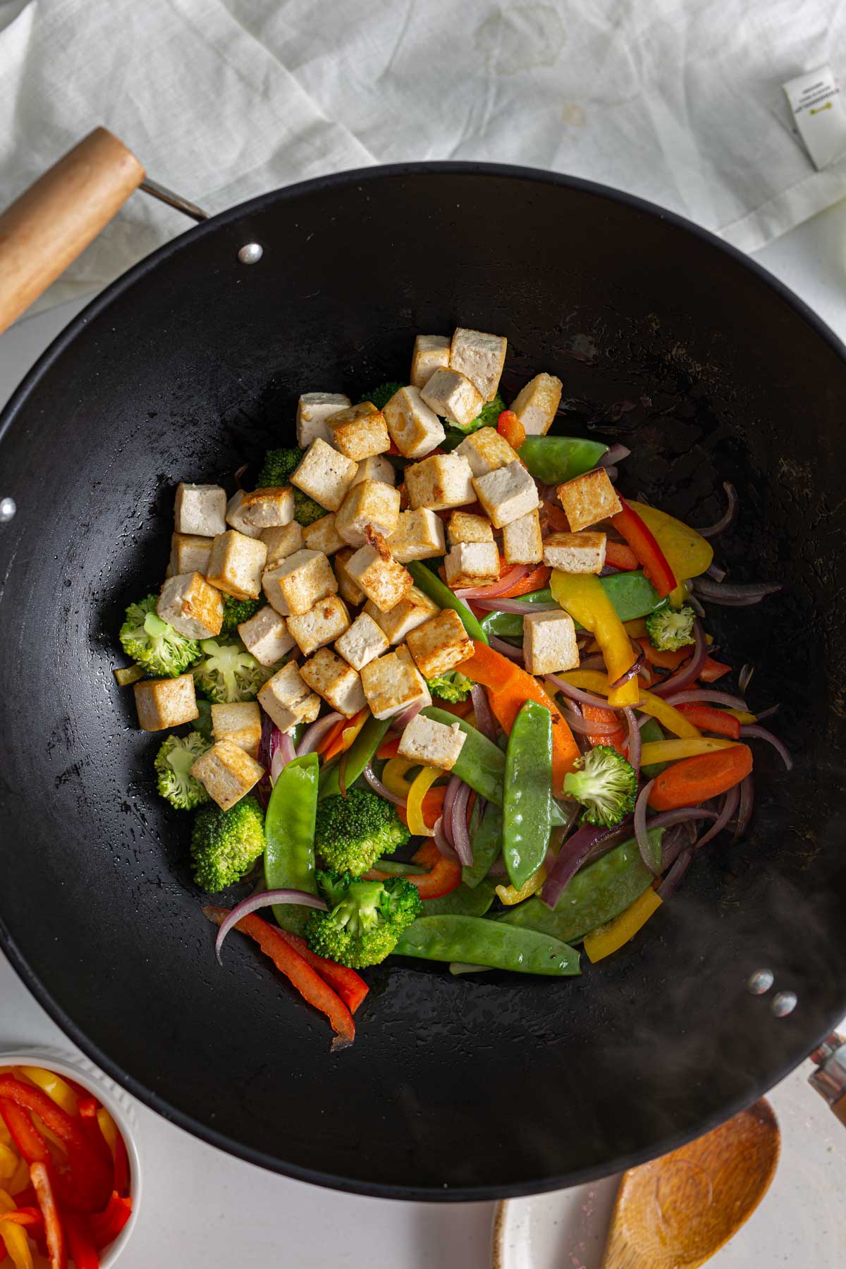 Easy Teriyaki Tofu Stir Fry with Broccoli Running on Real Food