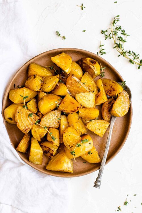 Oven Roasted Golden Beets With Fresh Herbs And Lemon 3844