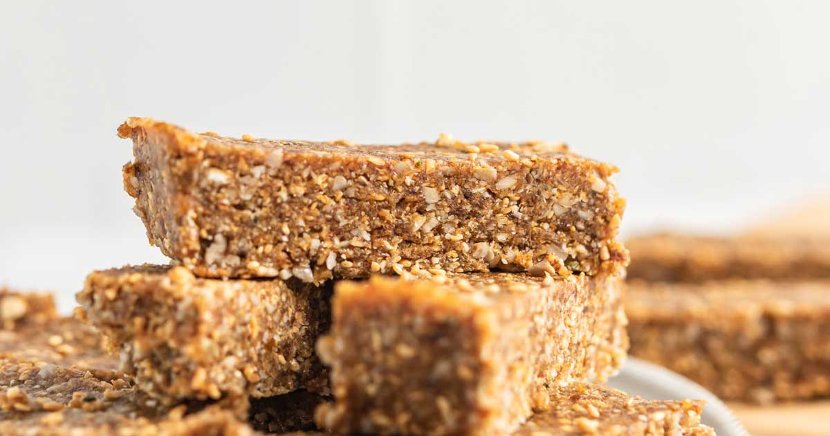 No-Bake Nut-Free Energy Bars - Running on Real Food